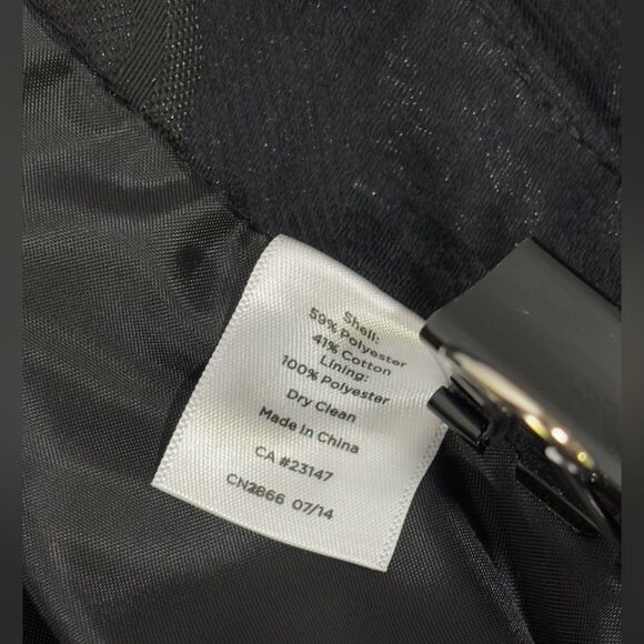 NWT Talbots Heritage Black Floral Jacquard Pants Side Zip Festive Party 16 - Picture 8 of 12